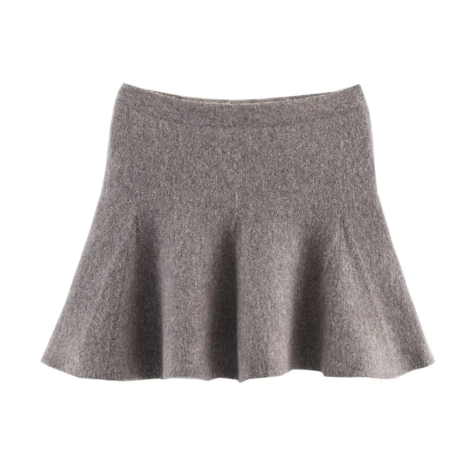 short knitted jacket half skirt set