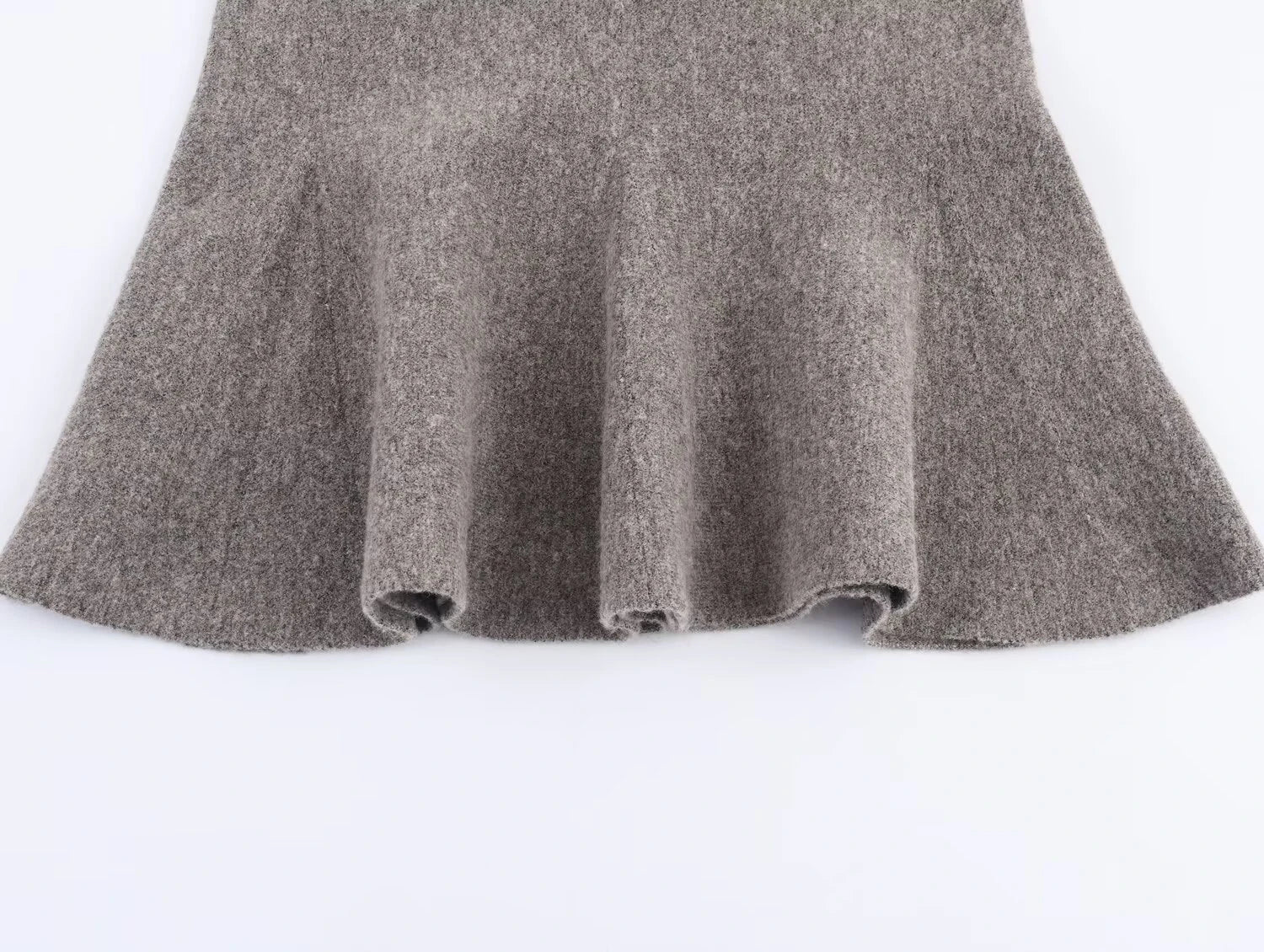 short knitted jacket half skirt set