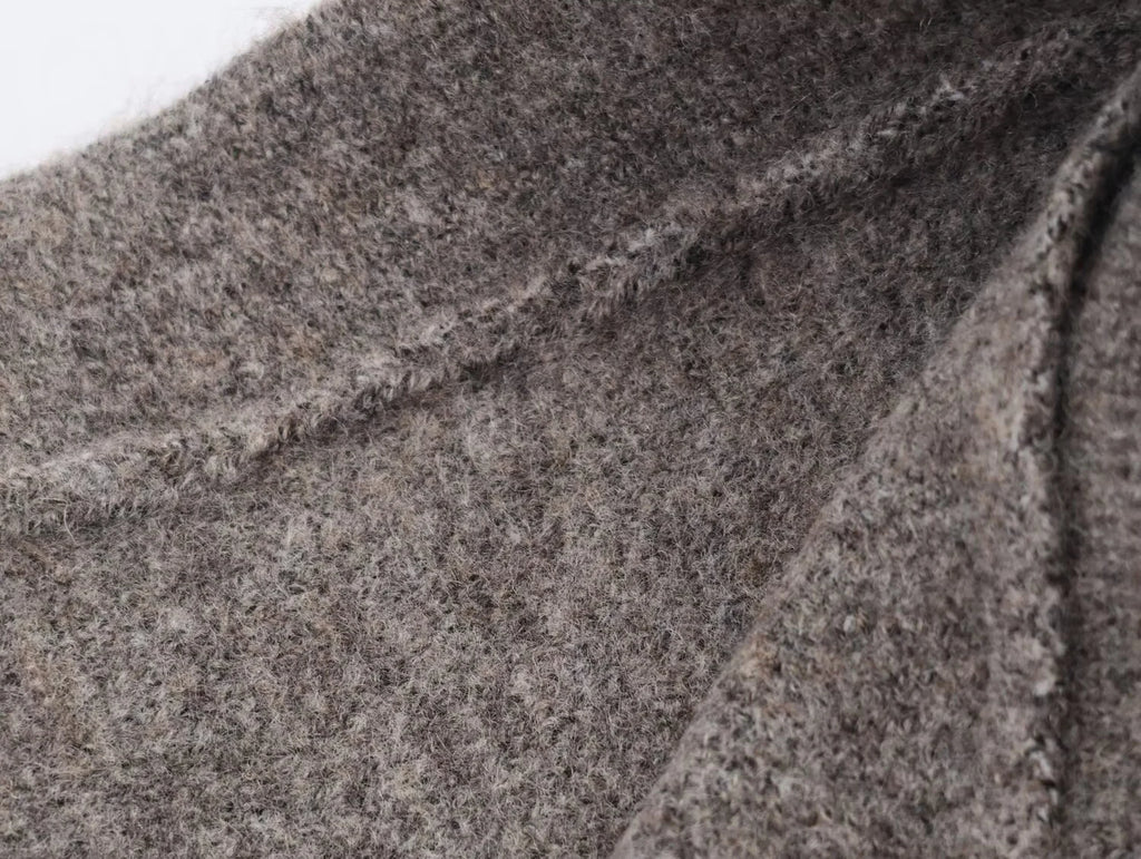 short knitted jacket half skirt set