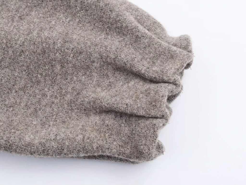 short knitted jacket half skirt set