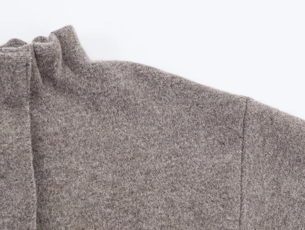 short knitted jacket half skirt set